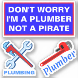 Pegatina Funny Plumbing Saying