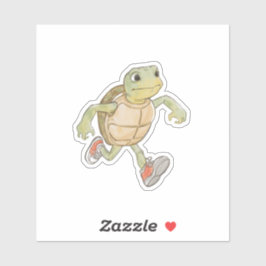 Pegatina Funny Running Turtle Sticker | Cartoon