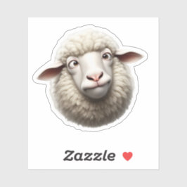 Pegatina Funny Sheep Sticker – Cross‑Eyed Sheep