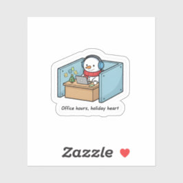 Pegatina Funny Snowman Office Sticker – Holiday Work Vibes