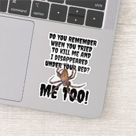 Pegatina Funny Spider Revenge Halloween