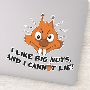 Pegatina Funny Squirrel Pun