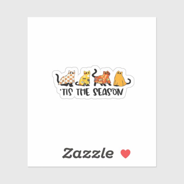 Pegatina Funny Tis The Season Spooky Halloween Costume (Hoja)