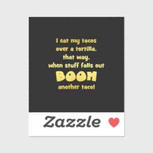 Pegatina Funny Tortilla Boom Chiste