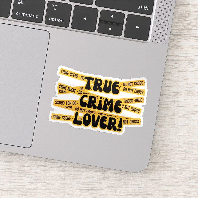 Pegatina Funny True Crime Lover (Detalle)