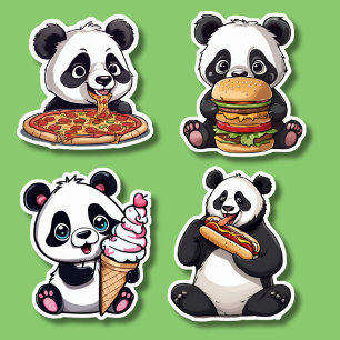 Pegatina Furry Foodies Set Waterproof