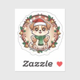 Pegatina Furry Holiday Cheer Custom-Cut Vinyl Sticker
