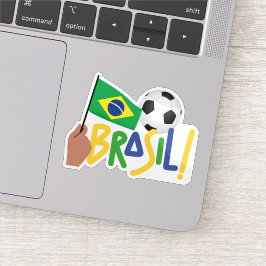 Pegatina Fútbol Brasileño
