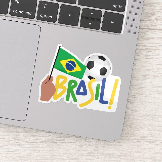 Pegatina Fútbol Brasileño (Detalle)