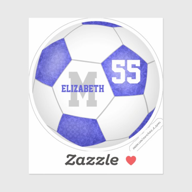 Pegatina fútbol femenino blanco (Hoja)