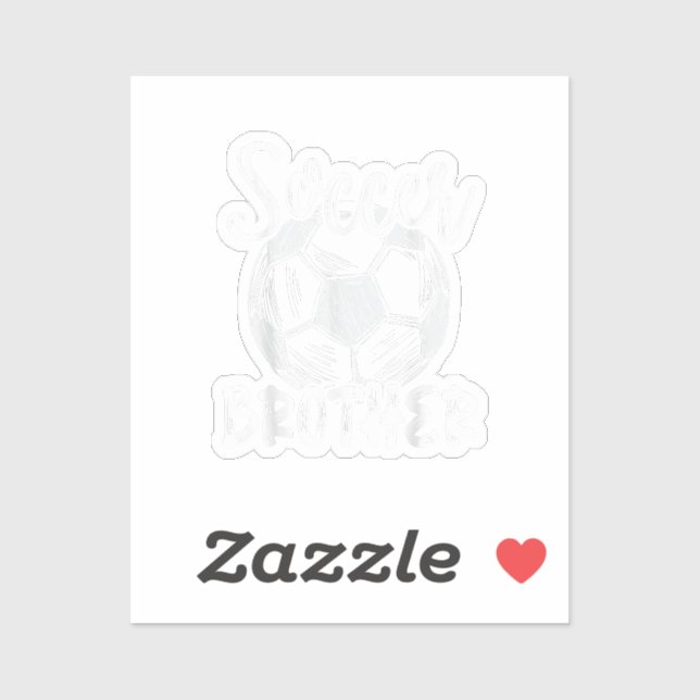 Pegatina Fútbol Hermano Hombres Familia Jugador de Equipo S (Hoja)