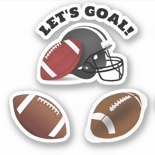 Pegatina Fútbol y deportes de cascos (Anverso)