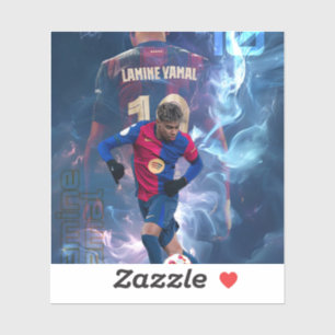 Pegatina Futbolista del Lamine Yamal Barcelona