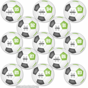 Pegatina futbolistas negros