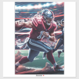 Pegatina Futurista presentación de Quarterback