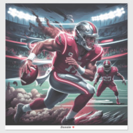 Pegatina Futurista presentación de Quarterback