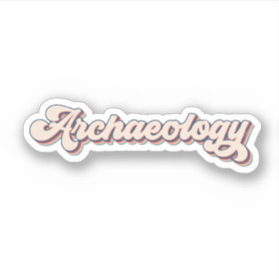 Pegatina Futuro Arqueólogo, Frase de Arqueología