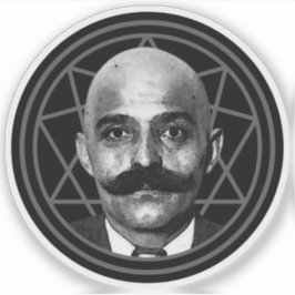 Pegatina G.I. Gurdjieff The Magus (gris)