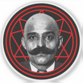 Pegatina G.I. Gurdjieff The Magus (rojo)