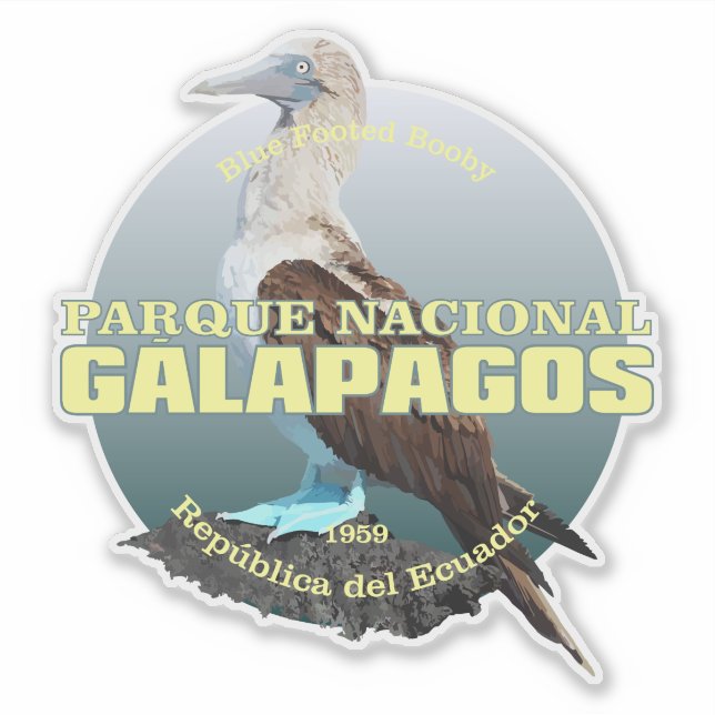 Pegatina Galápagos WT (Anverso)