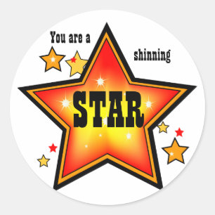 Pegatina galardonado con el premio Shinning Star