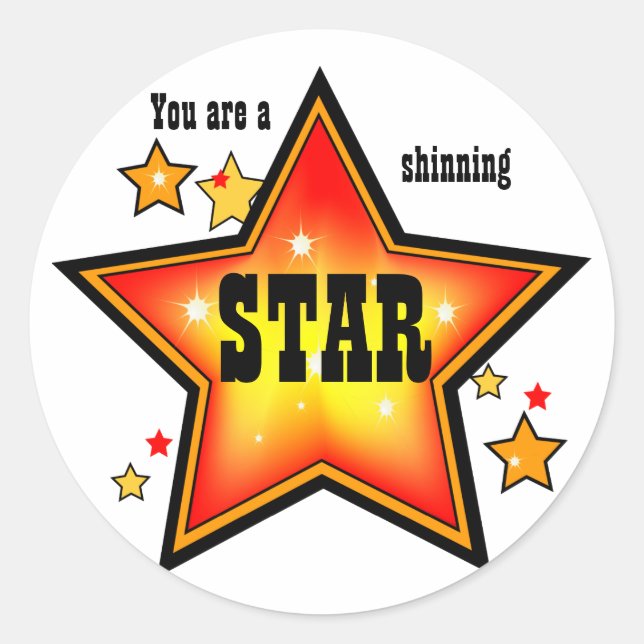 Pegatina galardonado con el premio Shinning Star (Anverso)