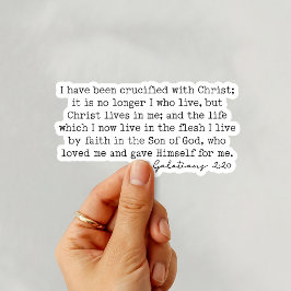 Pegatina Galatians 2:20 No longer I who live 