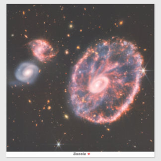 Pegatina Galaxia del Molinete, Telescopio espacial James We