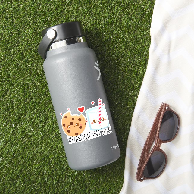 Pegatina Galleta De Chip De Chocolate Y Vidrio De Leche (HydroFlask Insitu)