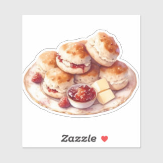 Pegatina Galletas y Mermelada Aesthetic Té de la Tarde
