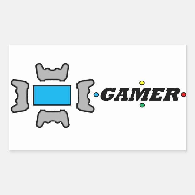 Pegatina GAMER (Anverso)