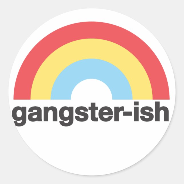 Pegatina Gangsterish (Anverso)
