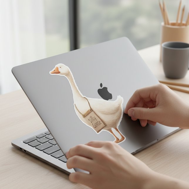 Pegatina Ganso Tonto  (Subido por el creador)