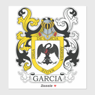 Pegatina Garcia Family Crest