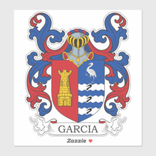Pegatina Garcia Family Crest