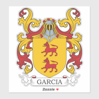 Pegatina Garcia Family Crest