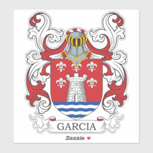 Pegatina Garcia Family Crest