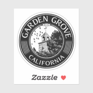 PEGATINA GARDEN GROVE CALIFORNIA - CIUDAD DE GARDEN GROVE C