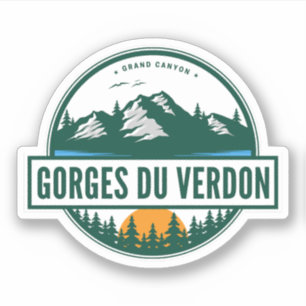 Pegatina Garganta de Verdon - viaje en motobike por las Gar
