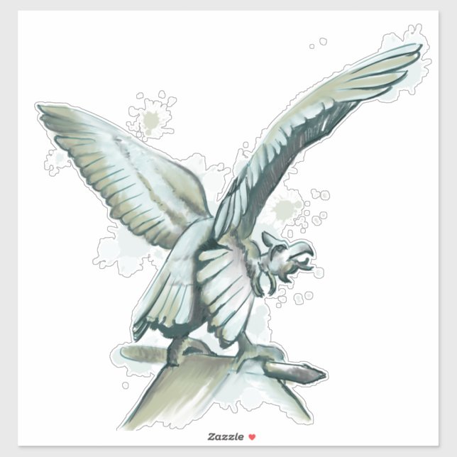 Pegatina Gargoyle (Hoja)