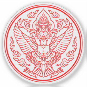 Pegatina Garuda Seal de Siam (Tailandia)