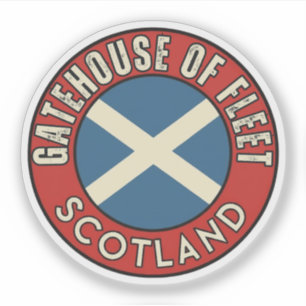 Pegatina Gatehouse de Fleet, Escocia