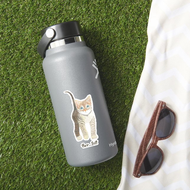 Pegatina Gatito Atigrado  (HydroFlask Insitu)