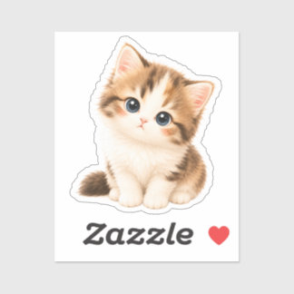 Pegatina Gatito Kawaii Adorable