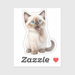 Pegatina Gatito Kawaii Adorable