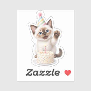 Pegatina Gatito Kawaii Adorable