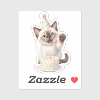Pegatina Gatito Kawaii Adorable