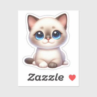 Pegatina Gatito Kawaii Adorable