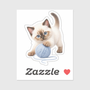 Pegatina Gatito Kawaii Adorable