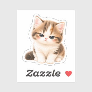 Pegatina Gatito Kawaii Adorable